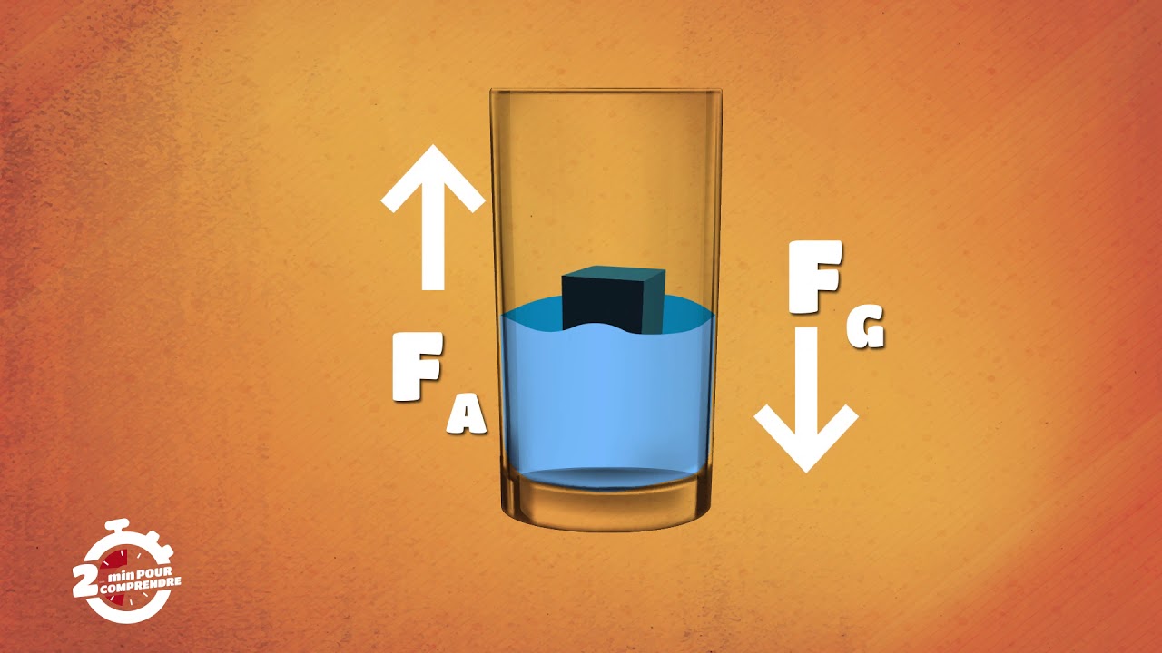 2mn pour comprendre LA POUSSEE D'ARCHIMEDE du 17 Avril 2020