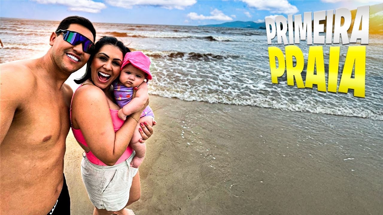 LEVAMOS NOSSA BEBÊ PELA PRIMEIRA VEZ NA PRAIA!