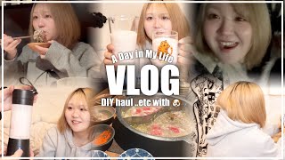 【VLOG】お部屋をDIYしてしゃぶしゃぶ食べ放題に行った日