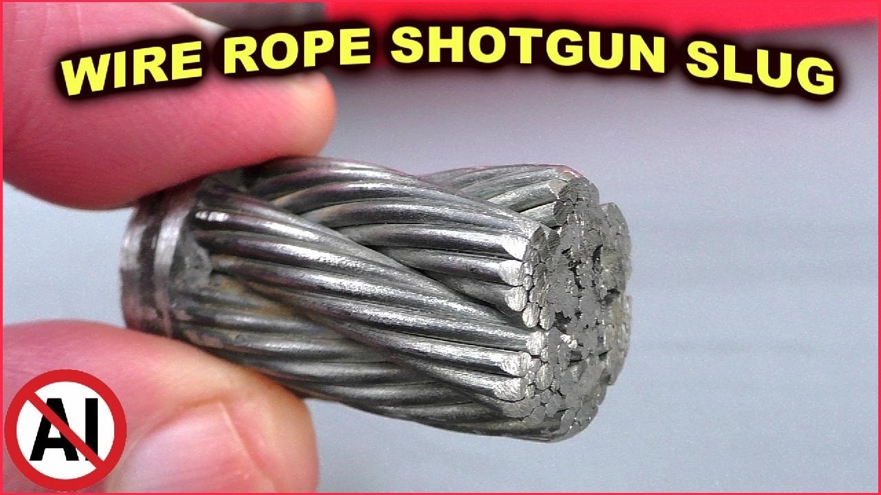 Canadian WIRE ROPE Shotgun Slug -   Definitely a war crime!