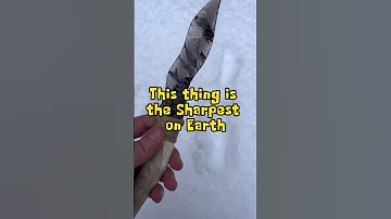 Can You Imagine a Knife Sharper Than Steel? 🔪 #ObsidianKnife #SharpTools #AmazingFacts