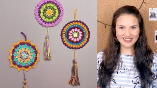 Como Fazer Mandala De Crochê Fácil Ateliê Jéssica Brandão 