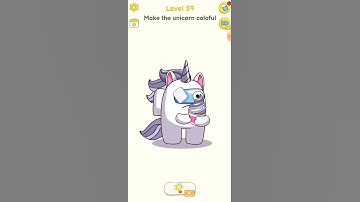Make the unicorn colorful puzzle Level 59 #shorts #viral #puzzlegame