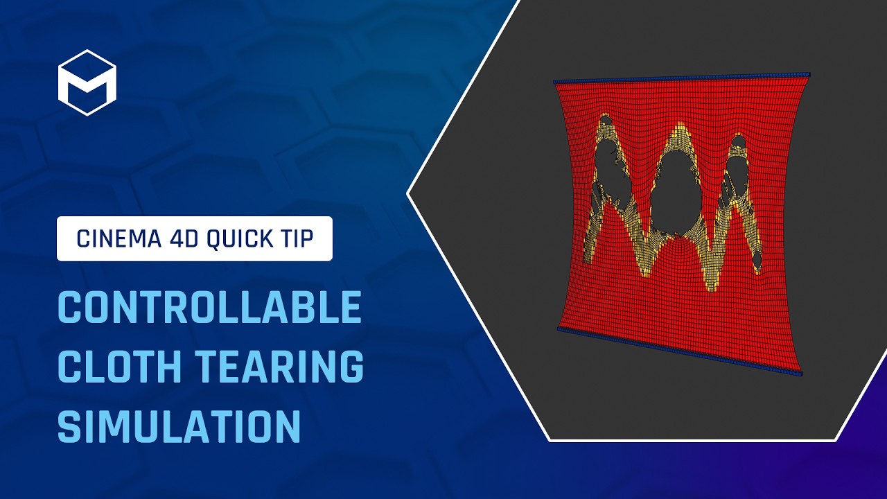 #C4DQuickTip 230: Controllable Cloth Tearing Simulation in Cinema 4D ...