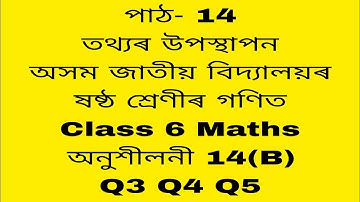 assam jatiya bidyalay class 6 maths chapter 14 b q 3,4,5/ jatiya bidyalay class 6 maths chapter 14 b