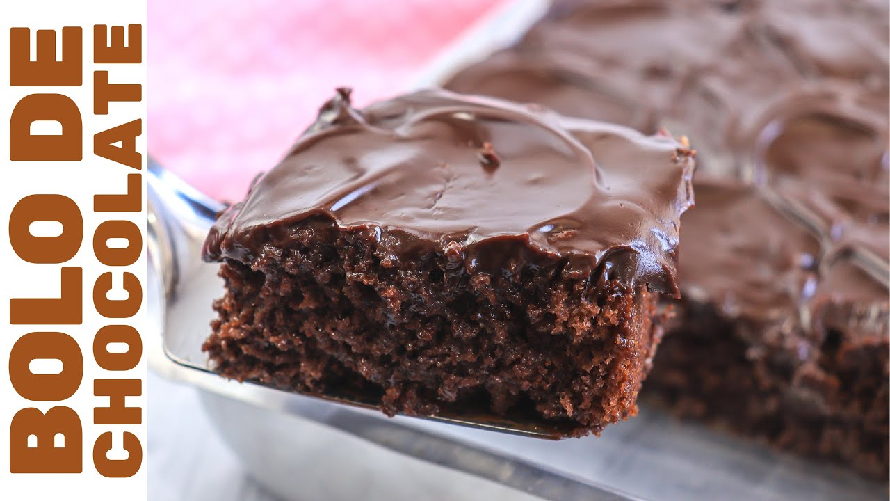 BOLO DE CHOCOLATE FÁCIL, PRÁTICO E DERRETE NA BOCA!