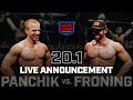 Scott Panchik vs. Rich Froning — CrossFit Open Announcement 20.1