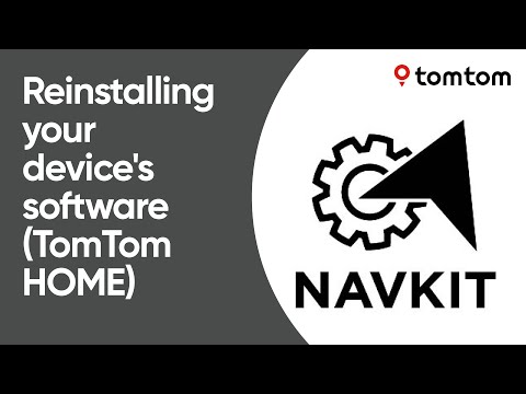 Reinstalling the software on your navigation device using TomTom HOME