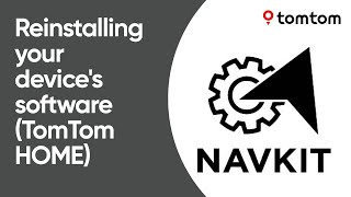 Reinstalling the software on your navigation device using TomTom HOME screenshot 3