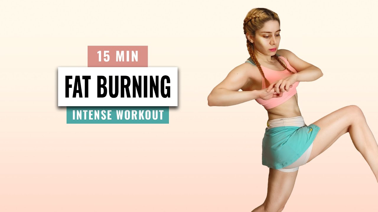 15 Min Full Body Cardio HIIT Workout | All Standing Fat Burning | No ...