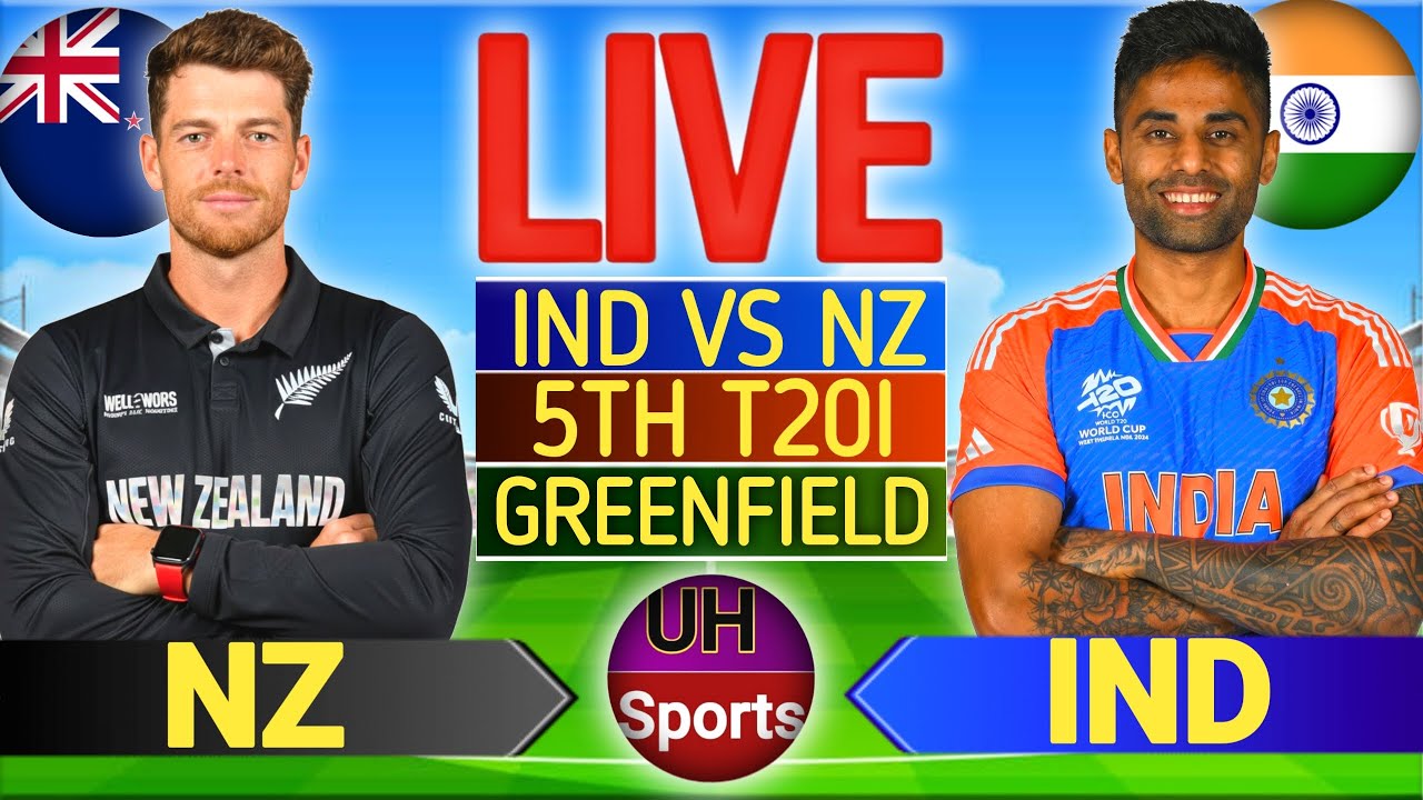🔴 LIVE : India vs New Zealand Live Match Today | IND vs NZ 5th T20I ...