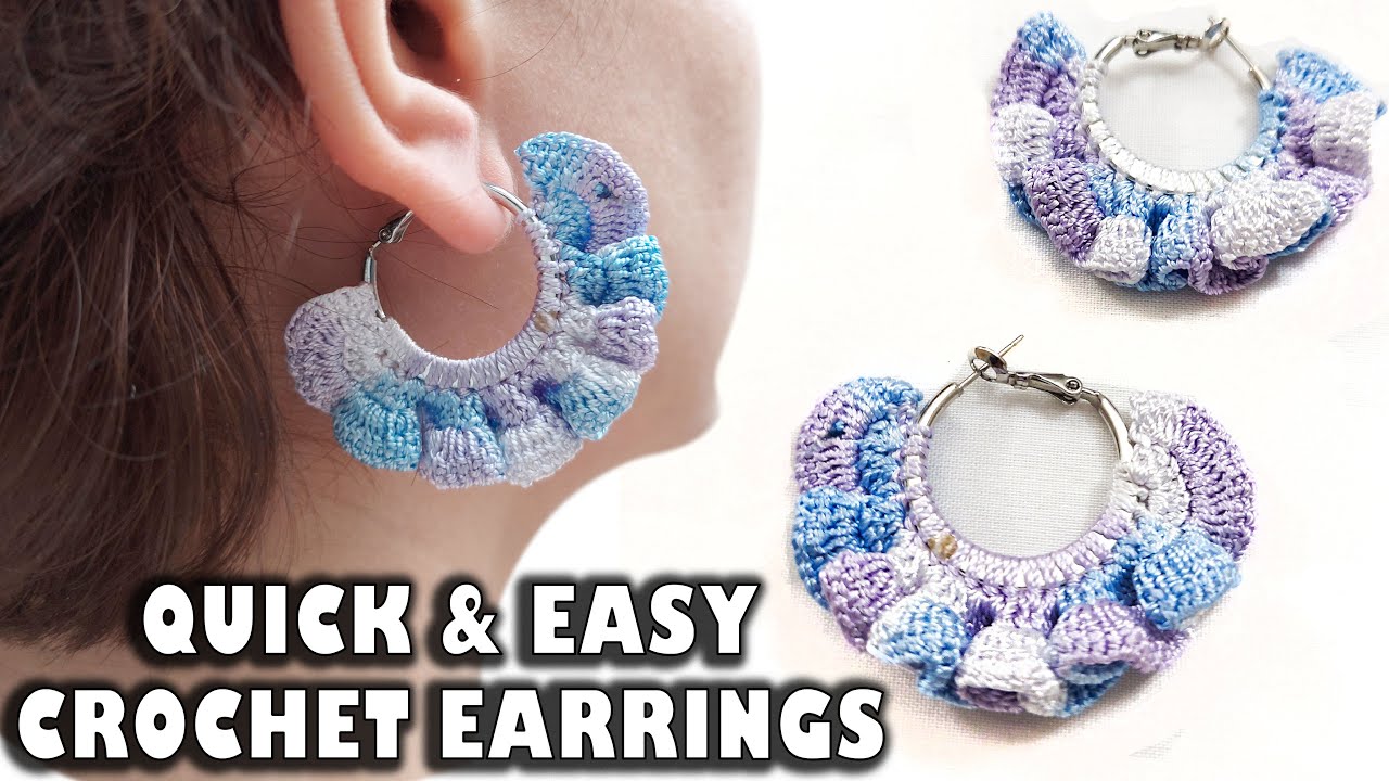DIY Crochet Earrings Tutorial | Easy to Make!