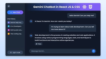 🤖 Build A Gemini AI Chatbot in React JS & CSS | Google Gemini 2.0 Clone Project