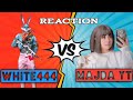 Reaction on @White444 VS @MAJDA YT  Castume Gameplay 🎮 free fire 🔥
