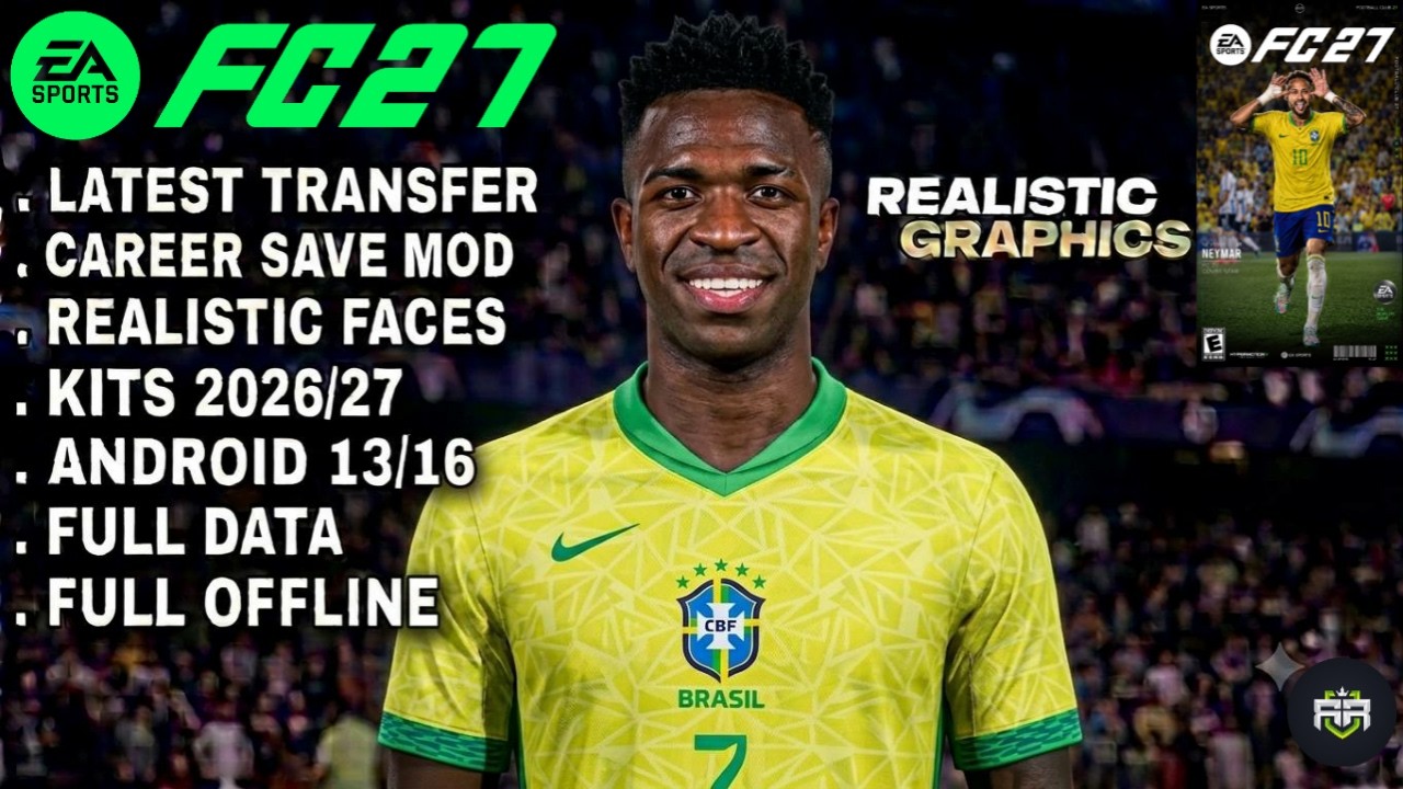 FIFA 16 MOBILE MOD EA FC 26 ANDROID OFFLINE CAREER MODE UPDATE KITS 2026/27 REAL FACES & TRANSFERS