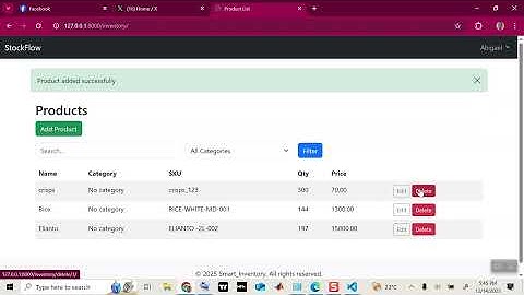 Smart Inventory Management System Using Python & Django | Full Project Demo