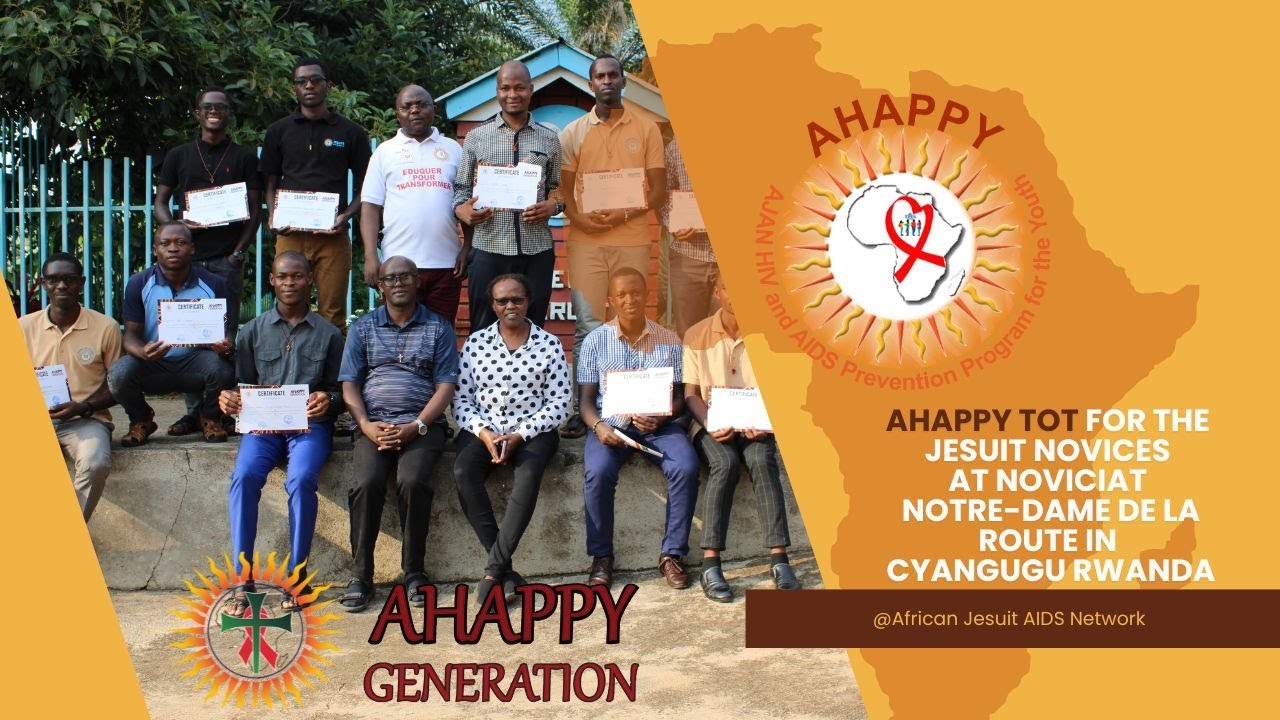 AHAPPY ToT for the Jesuit Novices at Noviciat Notre Dame de la Route in Cyangugu Rwanda