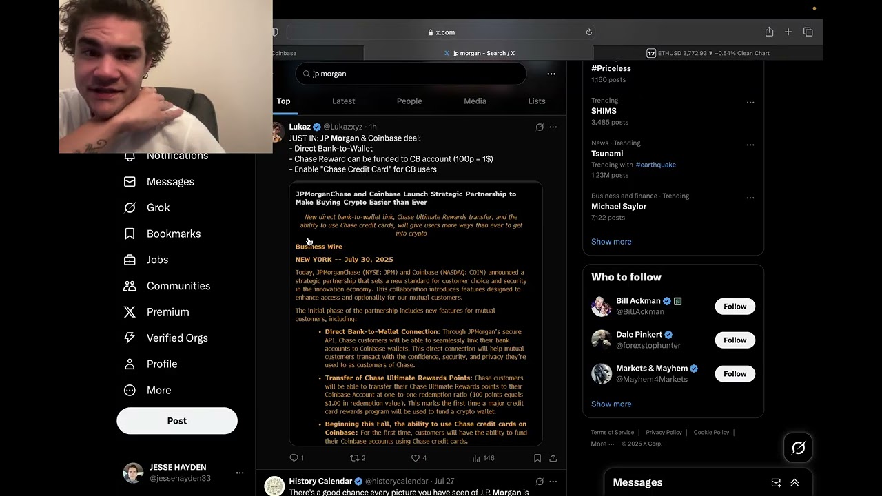 Day Trading on Coinbase Advanced: July Week Four Crypto and News