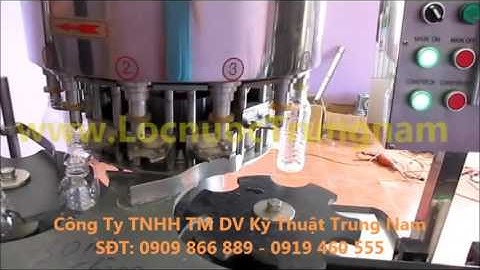 Dây chuyền Súc Rửa - Chiêt Rót - Đóng Nắp tự động chai Pet