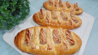 Hanya perlu beberapa menit untuk menyiapkannya! Sangat Mudah! Roti Keju Sosis Super Lembut dan Empuk screenshot 1