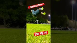 Yooo Crazy Gainer Flip!!*FAILED* #shorts #parkour #backflip #gainer #entertainment #flips SUBSCRIBE