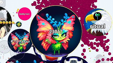 SERVER DESTRUCTION - LVL 105 💯💯🦋 - XELAHOT MACRO - AGARIO MOBILE