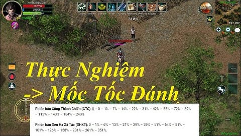 Thực Nghiệm : Mốc Tốc Độ Đánh phiên bản CTC hay SHXT tại game Võ Lâm Thập Đại Anh Hùng - Tú ML