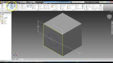 Autodesk Inventor Sketch Plane Cube, with sound