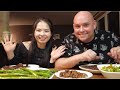 Vlog 897| BỮA TỐI STEAK, MĂNG TÂY ÁP CHẢO. DỰ ĐỊNH CHUYẾN ĐI RA ĐẢO XA