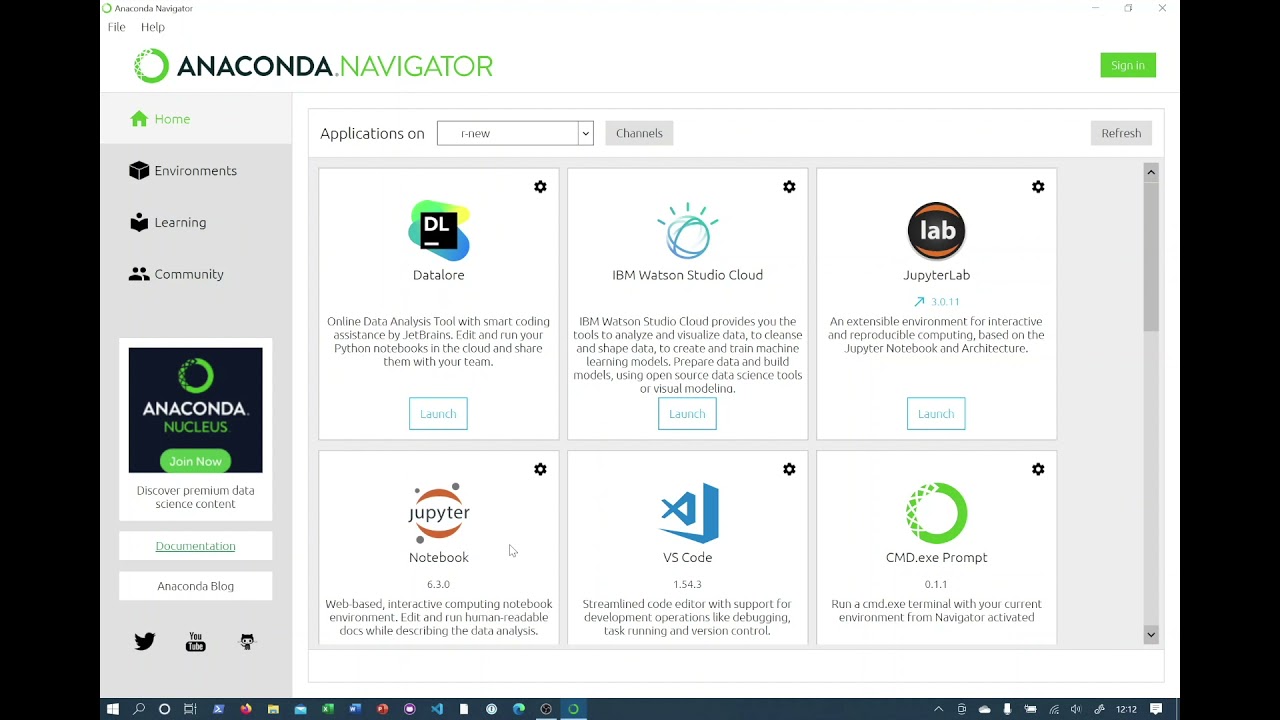 Installing R and Python with Anaconda
