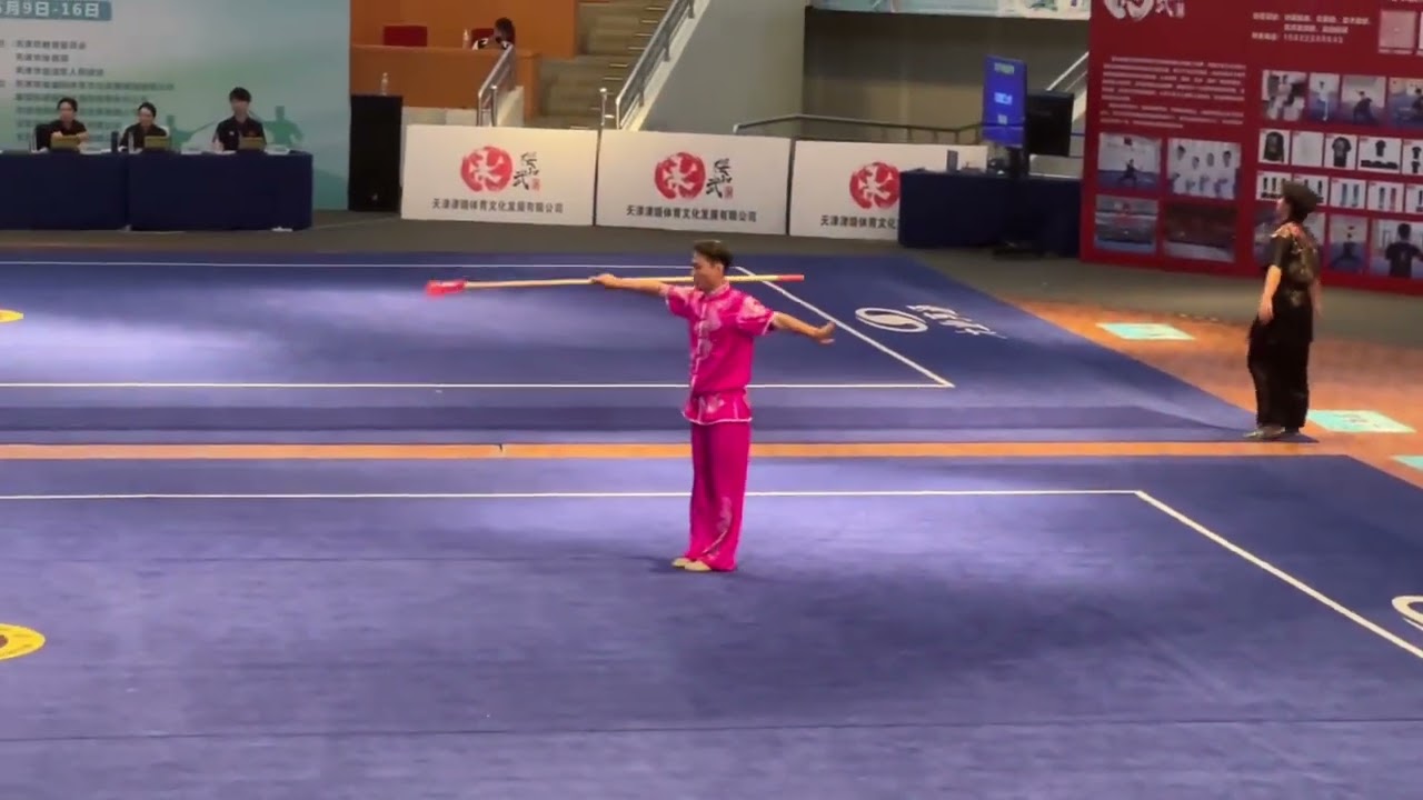 Zhu Hongxiang (朱洪翔) men’s Qiang shu. 2024 China University Wushu Championships