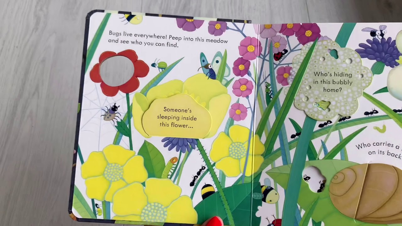 Usborne Peep inside bug homes YouTube