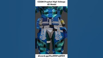 CODM Prophet High Voltage 3d Model | Call of Duty Mobile 3d Models #Shorts #callofdutymobile