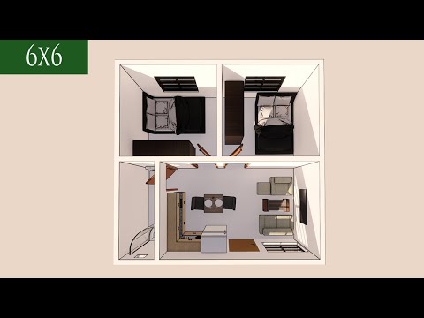 ვიდეო: სახლი 6 by 6 ხისგან: დიზაინის მახასიათებლები