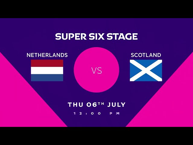#Netherlands vs #Scotland go head to head in the Super Six Stage of the @cricketworldcup Qualifier!