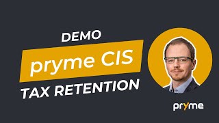 Demo of pryme CIS Tax Retention screenshot 4