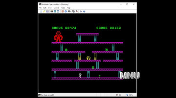 Kong (1983) ZX Spectrum. Player: MNU