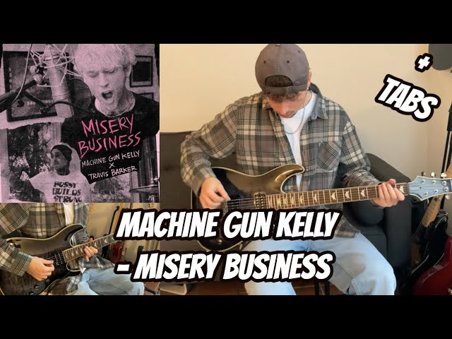 Misery Business - Machine Gun Kelly Feat. Travis Barker (Guitar Cover + Tabs In Description)