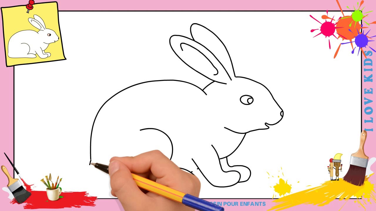 Dessin Lapin 2 Comment Dessiner Un Lapin Facilement Etape Par Etape Pour Enfants