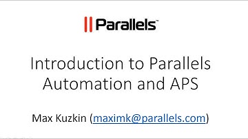 Introduction to Parallels Automation and APS