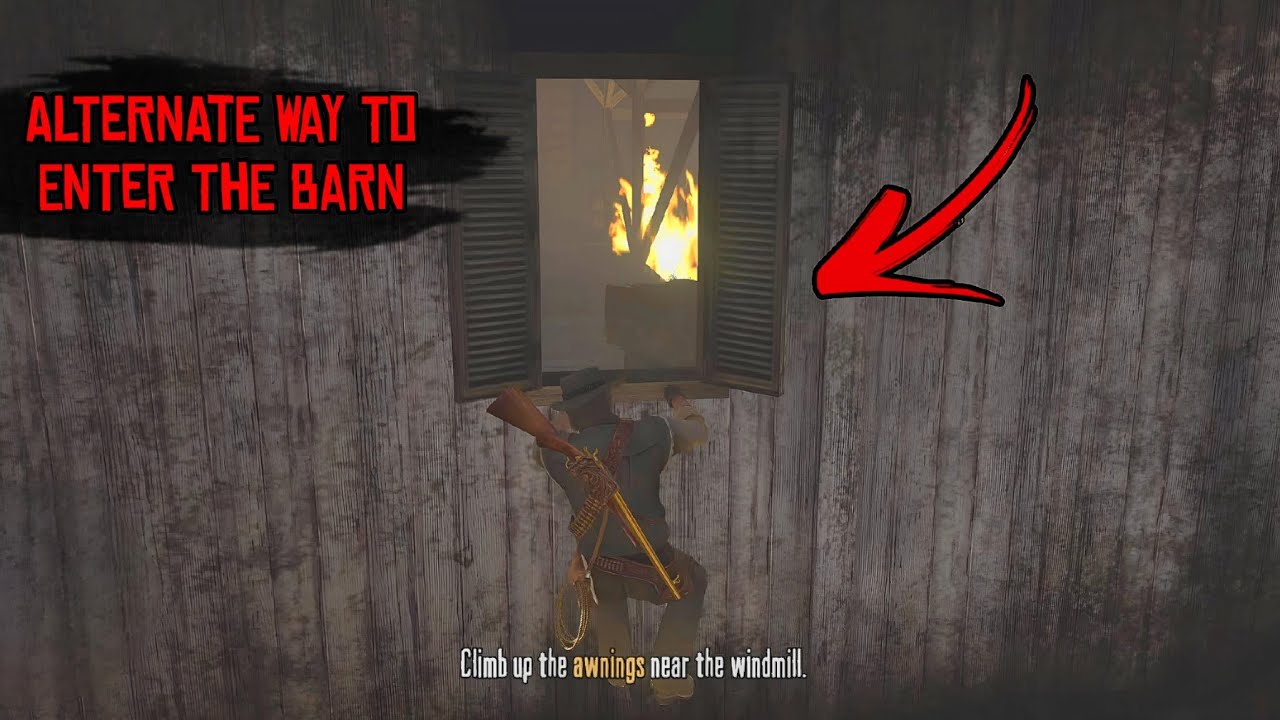 A different way to enter Bonnie's burning Barn | Rdr1 - YouTube