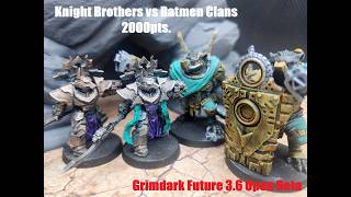 One Page Rules Grimdark Future 3.6 Open Beta Knight Brothers vs Ratmen Clans 2000pts.