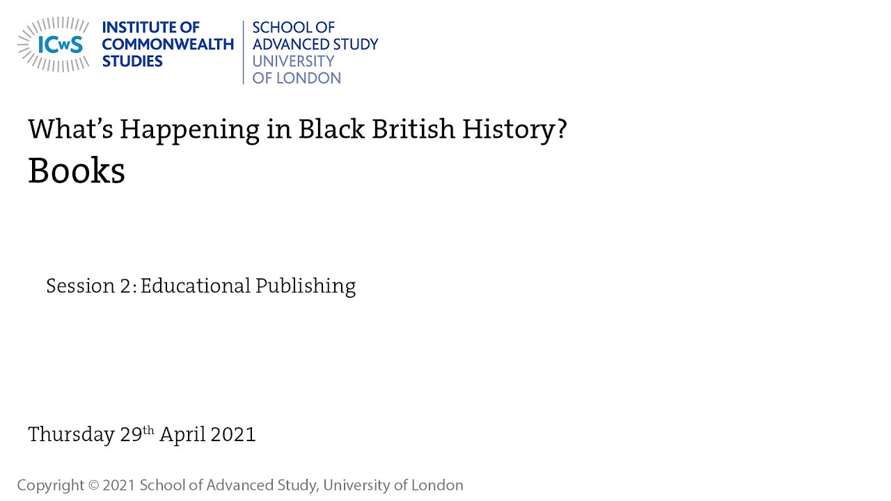 What's Happening in Black British History?- Books: Session 2- Educational Publishing