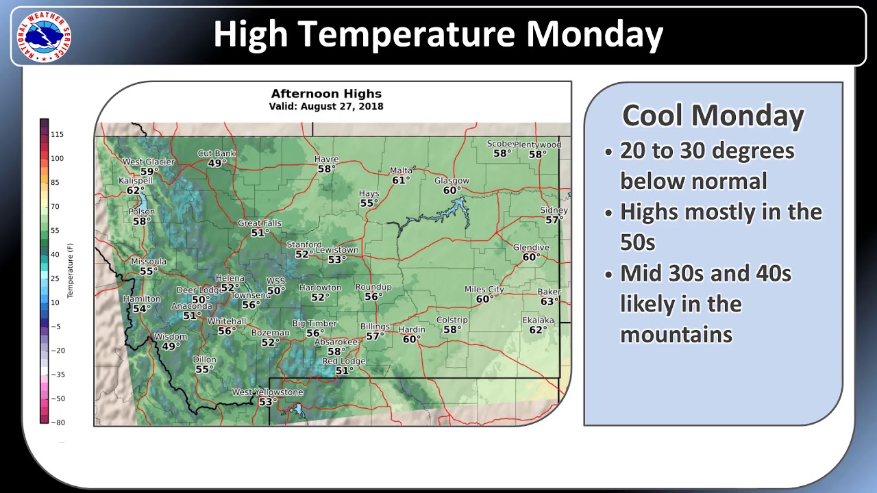 Montana Weather Hazards Briefing August 26, 2018 YouTube
