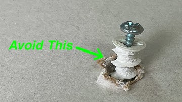 How To Fix and Properly Install Screw In Drywall Anchors