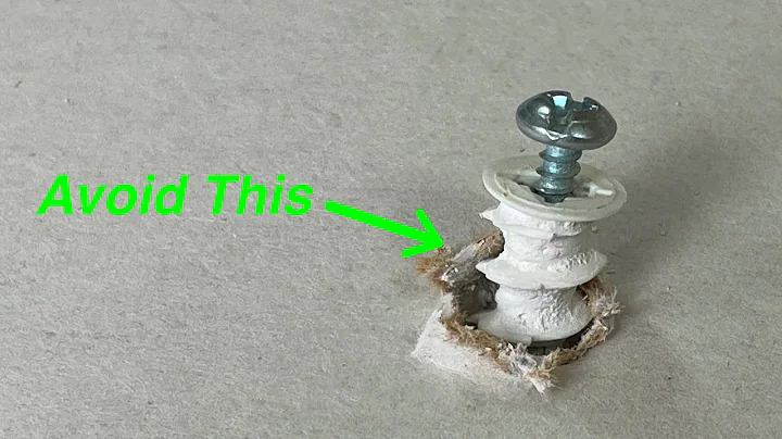 How To Fix and Properly Install Screw In Drywall Anchors - DayDayNews