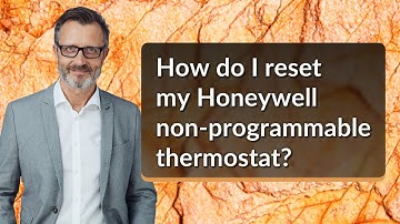 How do I reset my Honeywell non-programmable thermostat?
