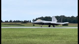 F-22 미공군 캐나다 런던에어쇼 초근접 촬영,Raptor Aggressive Demo Full Length, 2023 London Airshow, ON