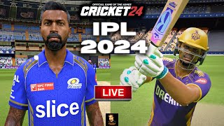 IPL 2024 MI vs KKR T20 Match - Cricket 24 Live - RtxVivek screenshot 5