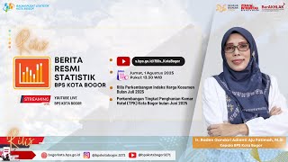 Rilis Perkembangan Ihkinflasi Juli 2025 U0026 Perkembangan Tpk Kota Bogor Juni 2025